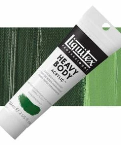 Blick Art Face And Body Paint Liquitex Heavy Body Artist Acrylics - Sap Green Permanent, 2 Oz Tube