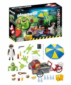 Playmobil 9222 Ghostbusters Slimer With Hot Dog Stand Playset