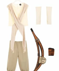 Halloweencostumes.com Adult Deluxe Star Wars The Force Awakens Rey Costume Cosplay, Halloween Costumes