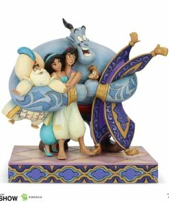 Aladdin Group Hug Figurine By Enesco, LLC Group Hug - Disney Traditions