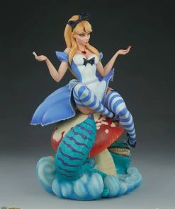 Premium Collection Alice In Wonderland Statue By Sideshow Collectibles Fairytale Fantasies Collection Artist J Scott Campbell