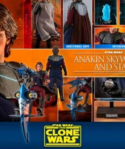 Hot Toys Anakin Skywalker And STAP Sixth Scale Figure Set