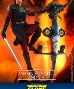 Hot Toys Anakin Skywalker And STAP Sixth Scale Figure Set