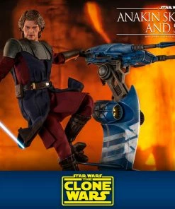 Hot Toys Anakin Skywalker And STAP Sixth Scale Figure Set