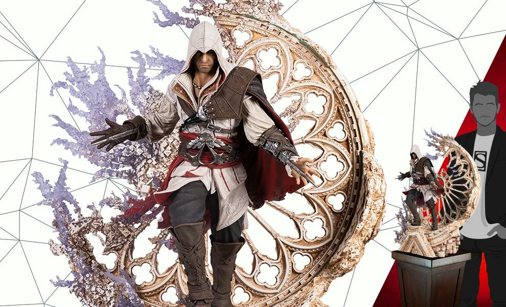 New 🧨 Animus Ezio Statue By PureArts 1:4 Scale High End Statue Premium Collection ⭐ 3 Animus Ezio Statue By PureArts 1:4 Scale High End Statue Premium Collection