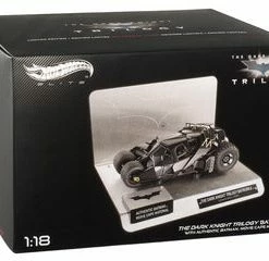 Batman Elite "The Dark Knight" Trilogy Batmobile With Authentic Movie Batman Cape Material By Hot Wheels