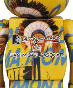 BE@RBRICK BEARS Be@rbrick Andy Warhol X Jean-Michel Basquiat #3 100% & 400% Bearbrick By Medicom Toy