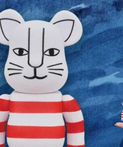 BE@RBRICK BEARS Be@rbrick "Mikey" (Flocky Version) 100% And 400% Bearbrick By Medicom Toy Lisa Larson X Sync