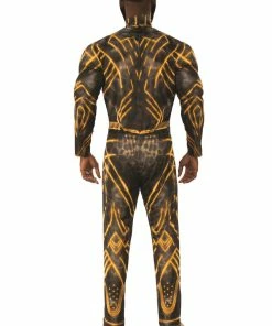 Halloweeencostumes.com Deluxe Adult Black Panther Erik Killmonger Battle Suit Costume Marvel Cosplay, Halloween Costumes