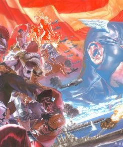 Art Work Murals & Prints Captain America: Winter In America Art Print By Alex Ross Art