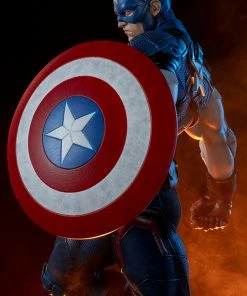 Promo ⭐ Captain America Premium Format™ Figure By Sideshow Collectibles Limited Edition 👍 53 Captain America Premium Format™ Figure By Sideshow Collectibles Limited Edition