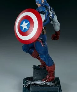 Promo ⭐ Captain America Premium Format™ Figure By Sideshow Collectibles Limited Edition 👍 42 Captain America Premium Format™ Figure By Sideshow Collectibles Limited Edition