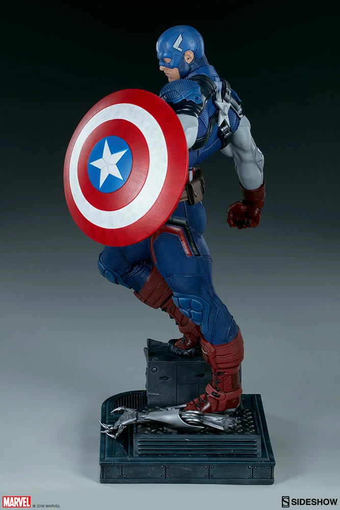 Promo ⭐ Captain America Premium Format™ Figure By Sideshow Collectibles Limited Edition 👍 7 Captain America Premium Format™ Figure By Sideshow Collectibles Limited Edition