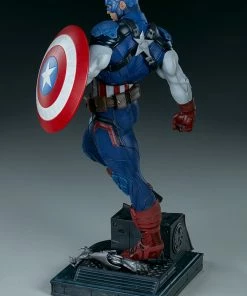 Promo ⭐ Captain America Premium Format™ Figure By Sideshow Collectibles Limited Edition 👍 43 Captain America Premium Format™ Figure By Sideshow Collectibles Limited Edition