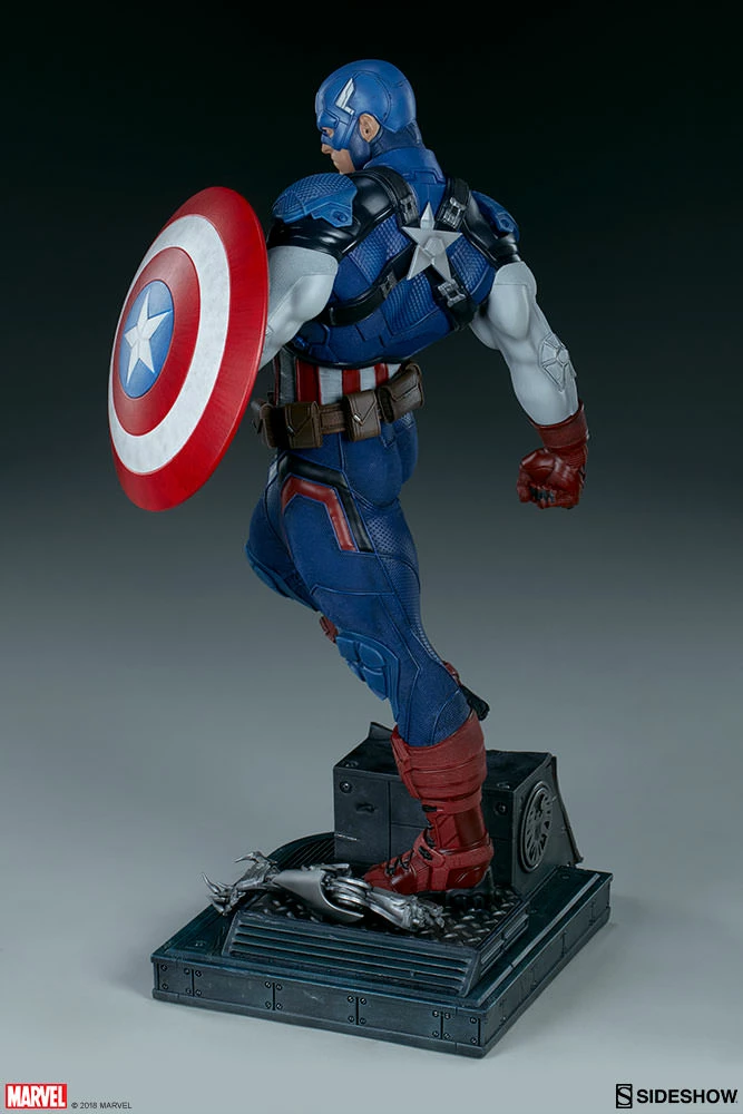 Promo ⭐ Captain America Premium Format™ Figure By Sideshow Collectibles Limited Edition 👍 8 Captain America Premium Format™ Figure By Sideshow Collectibles Limited Edition