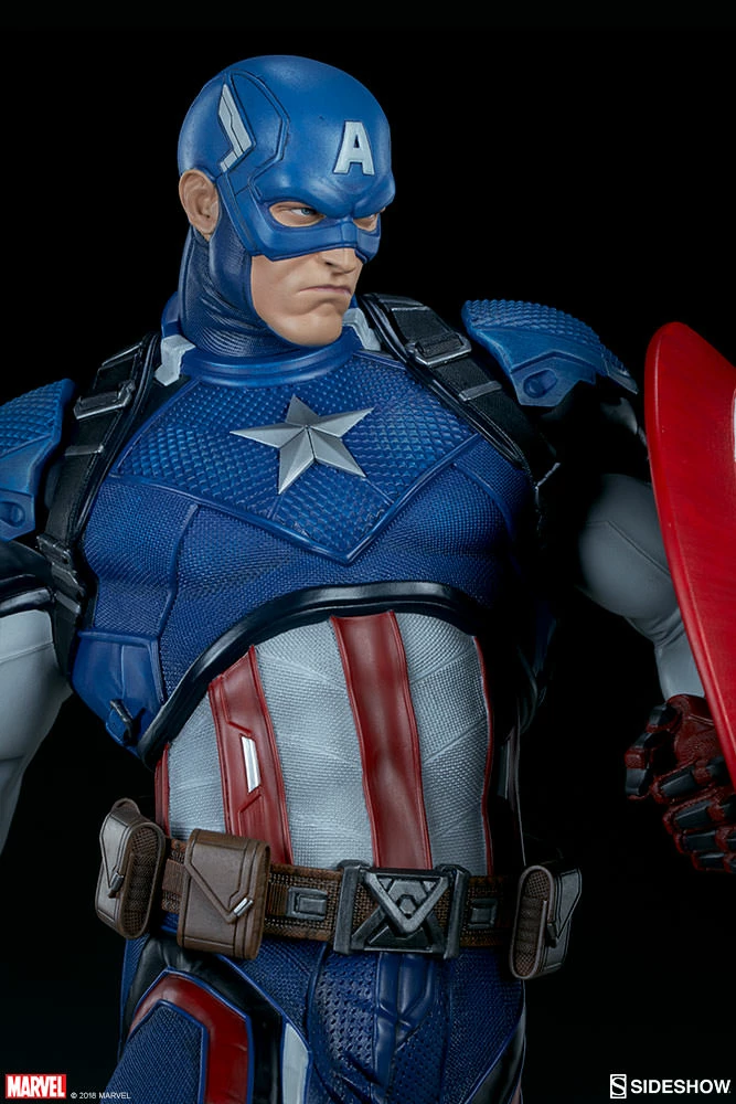 Promo ⭐ Captain America Premium Format™ Figure By Sideshow Collectibles Limited Edition 👍 19 Captain America Premium Format™ Figure By Sideshow Collectibles Limited Edition