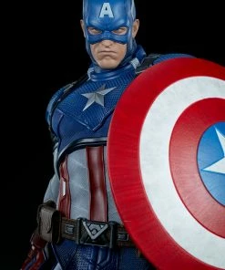 Promo ⭐ Captain America Premium Format™ Figure By Sideshow Collectibles Limited Edition 👍 55 Captain America Premium Format™ Figure By Sideshow Collectibles Limited Edition