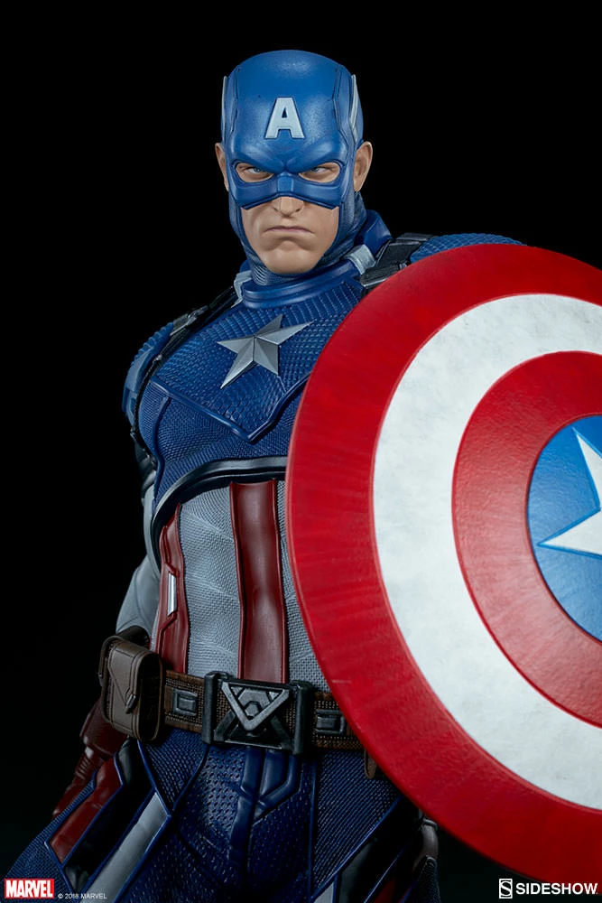 Promo ⭐ Captain America Premium Format™ Figure By Sideshow Collectibles Limited Edition 👍 20 Captain America Premium Format™ Figure By Sideshow Collectibles Limited Edition