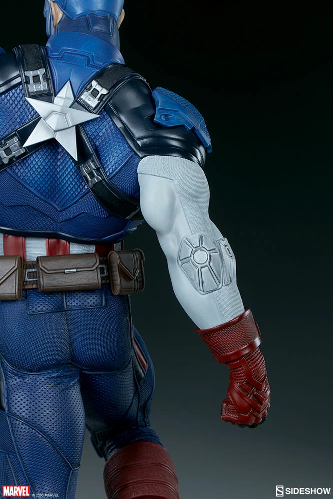 Promo ⭐ Captain America Premium Format™ Figure By Sideshow Collectibles Limited Edition 👍 22 Captain America Premium Format™ Figure By Sideshow Collectibles Limited Edition