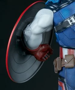 Promo ⭐ Captain America Premium Format™ Figure By Sideshow Collectibles Limited Edition 👍 66 Captain America Premium Format™ Figure By Sideshow Collectibles Limited Edition
