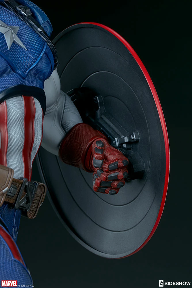Promo ⭐ Captain America Premium Format™ Figure By Sideshow Collectibles Limited Edition 👍 29 Captain America Premium Format™ Figure By Sideshow Collectibles Limited Edition