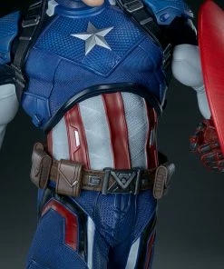 Promo ⭐ Captain America Premium Format™ Figure By Sideshow Collectibles Limited Edition 👍 58 Captain America Premium Format™ Figure By Sideshow Collectibles Limited Edition