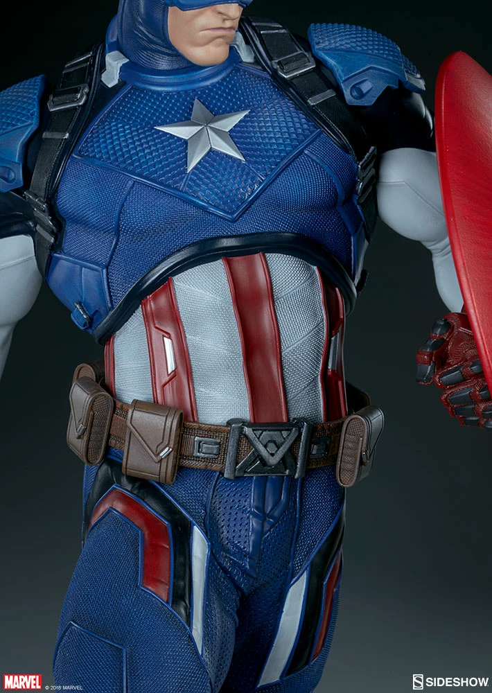 Promo ⭐ Captain America Premium Format™ Figure By Sideshow Collectibles Limited Edition 👍 23 Captain America Premium Format™ Figure By Sideshow Collectibles Limited Edition