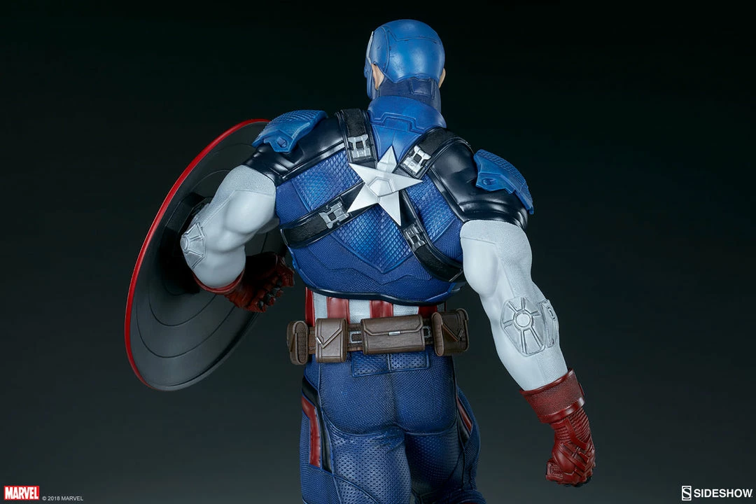 Promo ⭐ Captain America Premium Format™ Figure By Sideshow Collectibles Limited Edition 👍 24 Captain America Premium Format™ Figure By Sideshow Collectibles Limited Edition