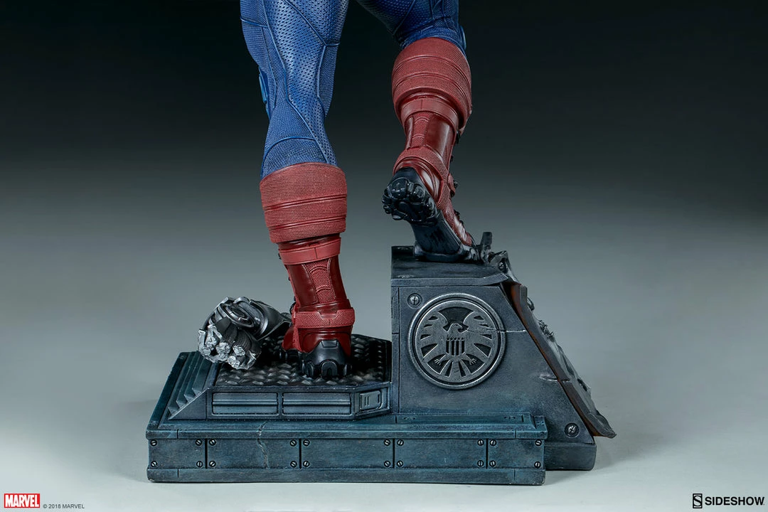 Promo ⭐ Captain America Premium Format™ Figure By Sideshow Collectibles Limited Edition 👍 14 Captain America Premium Format™ Figure By Sideshow Collectibles Limited Edition