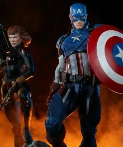 Promo ⭐ Captain America Premium Format™ Figure By Sideshow Collectibles Limited Edition 👍 52 Captain America Premium Format™ Figure By Sideshow Collectibles Limited Edition