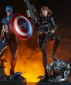 Promo ⭐ Captain America Premium Format™ Figure By Sideshow Collectibles Limited Edition 👍 60 Captain America Premium Format™ Figure By Sideshow Collectibles Limited Edition