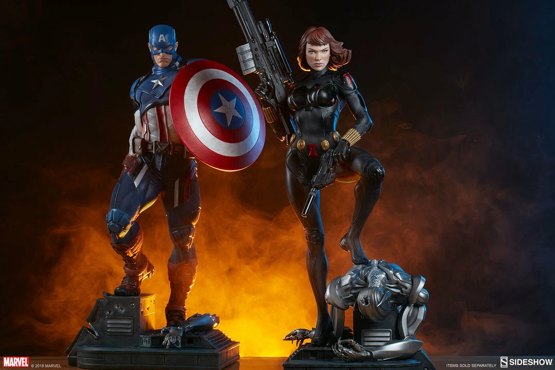 Promo ⭐ Captain America Premium Format™ Figure By Sideshow Collectibles Limited Edition 👍 25 Captain America Premium Format™ Figure By Sideshow Collectibles Limited Edition