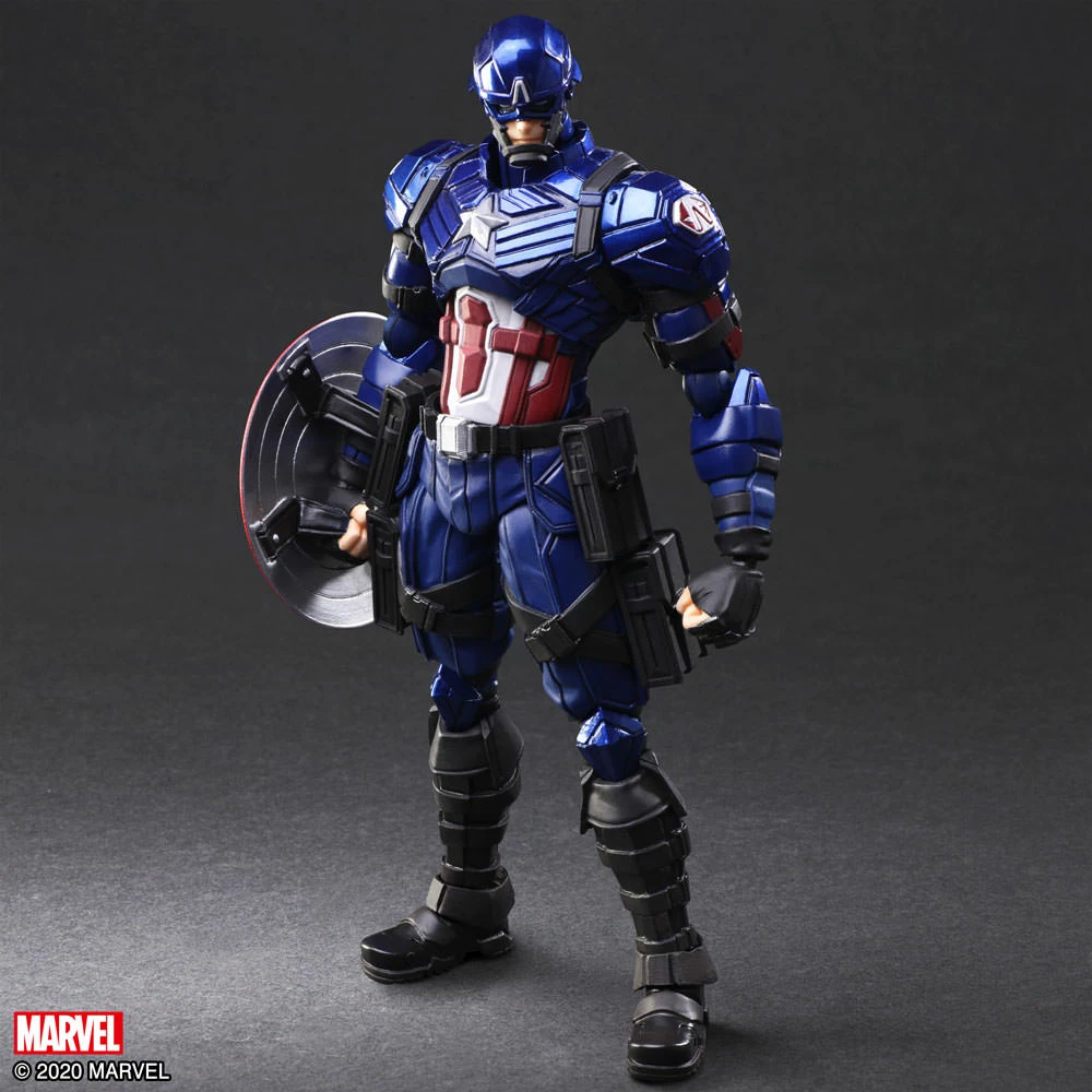 Discount 👍 Captain America Action Figure By Square Enix Marvel Universe Variant BRING ARTS™ 🔥 6 Captain America Action Figure By Square Enix Marvel Universe Variant BRING ARTS™