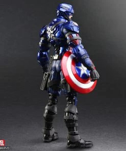 Discount 👍 Captain America Action Figure By Square Enix Marvel Universe Variant BRING ARTS™ 🔥 12 Captain America Action Figure By Square Enix Marvel Universe Variant BRING ARTS™