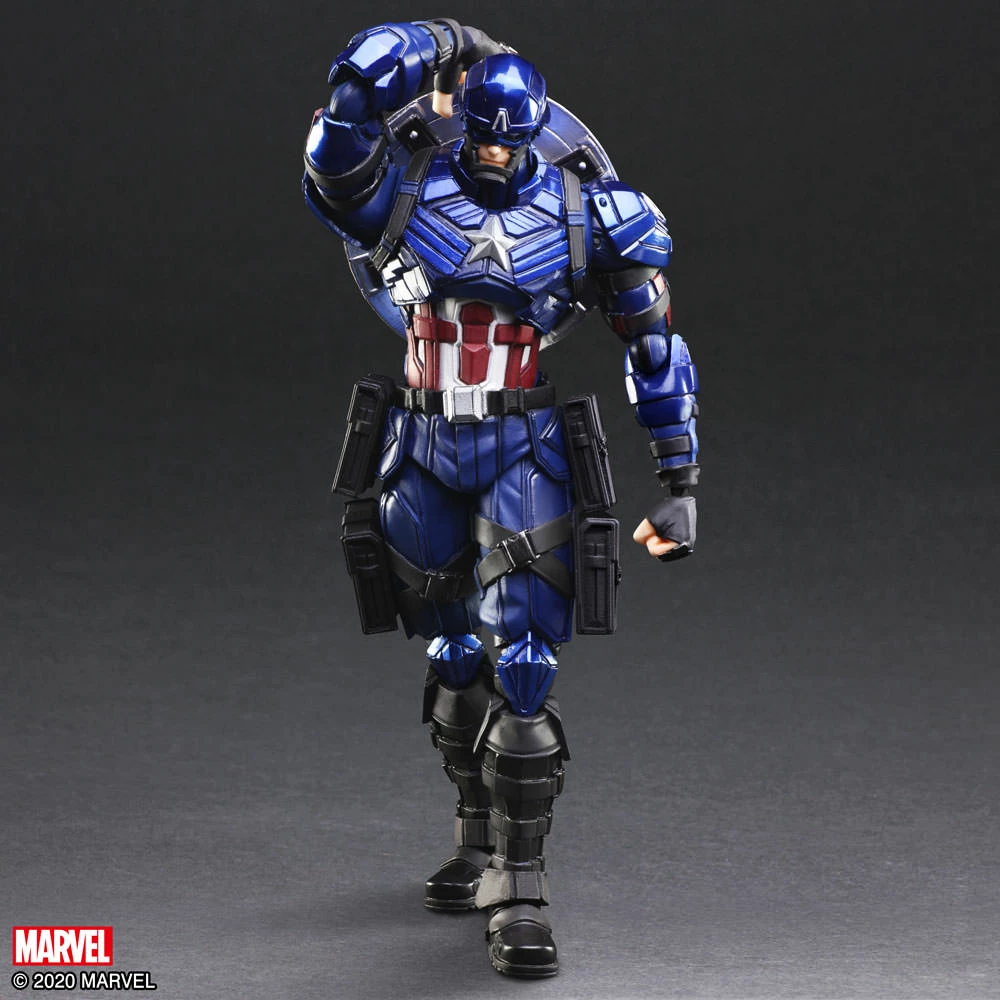 Discount 👍 Captain America Action Figure By Square Enix Marvel Universe Variant BRING ARTS™ 🔥 7 Captain America Action Figure By Square Enix Marvel Universe Variant BRING ARTS™