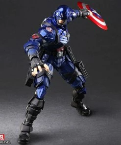 Discount 👍 Captain America Action Figure By Square Enix Marvel Universe Variant BRING ARTS™ 🔥 16 Captain America Action Figure By Square Enix Marvel Universe Variant BRING ARTS™