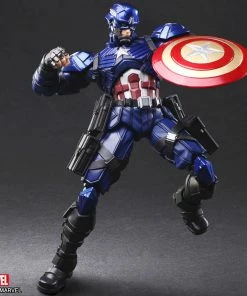 Discount 👍 Captain America Action Figure By Square Enix Marvel Universe Variant BRING ARTS™ 🔥 13 Captain America Action Figure By Square Enix Marvel Universe Variant BRING ARTS™
