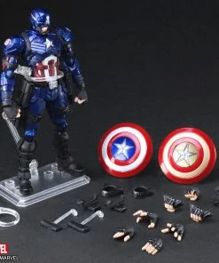 Discount 👍 Captain America Action Figure By Square Enix Marvel Universe Variant BRING ARTS™ 🔥 11 Captain America Action Figure By Square Enix Marvel Universe Variant BRING ARTS™