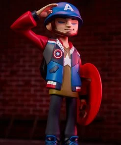 Captain America Designer Collectible Toy By Unruly Industries™ By KaNO