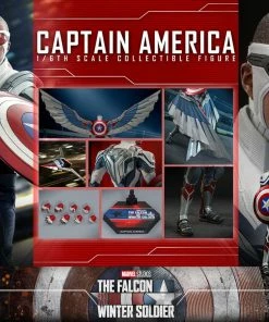 Best Sale π Captain America Sixth Scale Figure By Hot Toys Television Masterpiece Series - The Falcon And The Winter Soldier π 45 Captain America Sixth Scale Figure By Hot Toys Television Masterpiece Series - The Falcon And The Winter Soldier