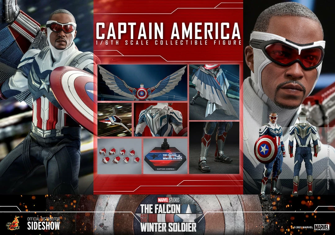 Best Sale π Captain America Sixth Scale Figure By Hot Toys Television Masterpiece Series - The Falcon And The Winter Soldier π 21 Captain America Sixth Scale Figure By Hot Toys Television Masterpiece Series - The Falcon And The Winter Soldier