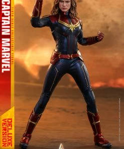 Avengers Earth's Heroes Captain Marvel Deluxe Version Sixth Scale Figure By Hot Toys Captain Marvel - Movie Masterpiece Series