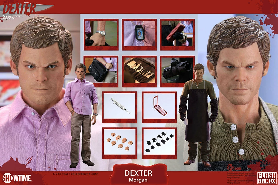 Hot Sale ⌛ Sixth Scale Collectible Figures Dexter Morgan Sixth Scale Figure By Flashback Figures ❤️ 19 Sixth Scale Collectible Figures Dexter Morgan Sixth Scale Figure By Flashback Figures