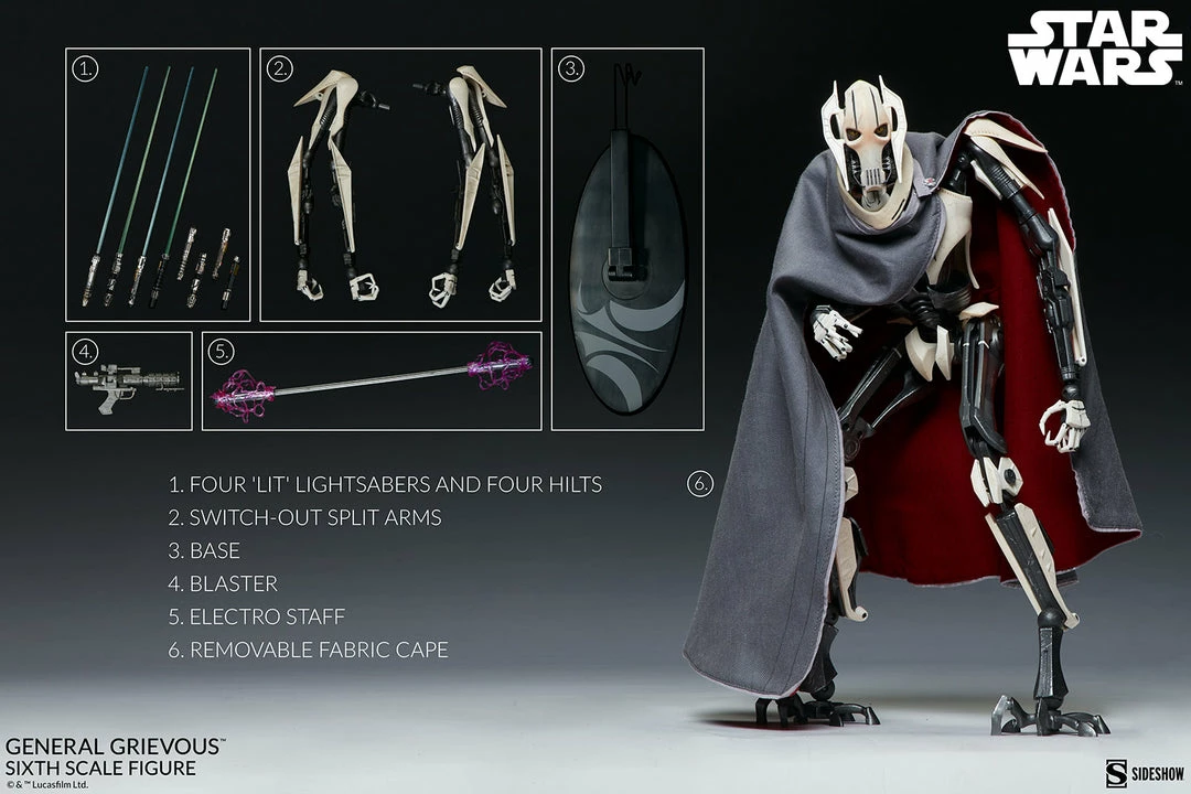 Hot Sale β Hot Pop Cultures Store General Grievous Sixth Scale Figure π 26 Hot Pop Cultures Store General Grievous Sixth Scale Figure