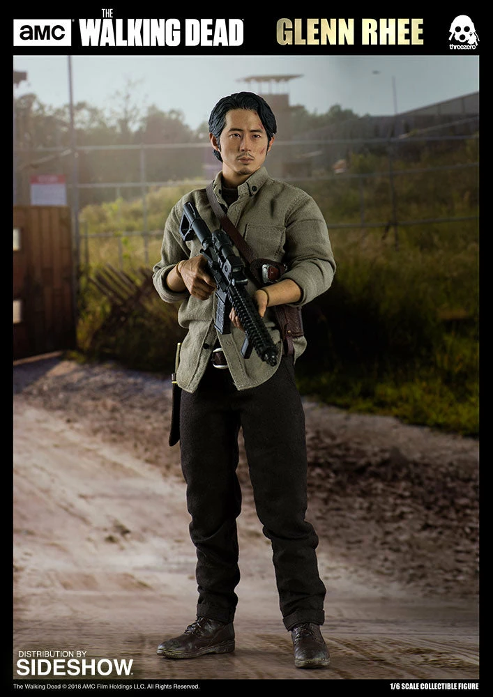 Promo ⌛ Glenn Rhee Deluxe Version Sixth Scale Figure By Threezero The Walking Dead ❤️ 5 Glenn Rhee Deluxe Version Sixth Scale Figure By Threezero The Walking Dead