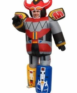Fun.com Power Rangers Megazoid Inflatable Adult Costume Cosplay, Halloween Costumes