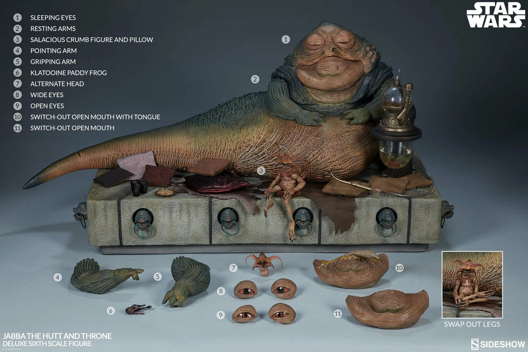 Wholesale 🤩 Sideshow Collectibles Jabba The Hutt And Throne Deluxe Sixth Scale Figure 😍 28 Sideshow Collectibles Jabba The Hutt And Throne Deluxe Sixth Scale Figure