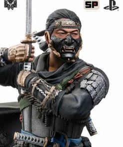 Jin Sakai Polystone Statue By Level52 Studios, 2020 Playstation Release Ghost Of Tsushima