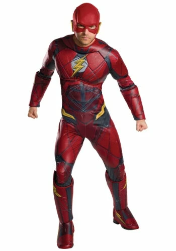 Best Sale ๐ DC Comics Costumes Justice League Adult Deluxe Flash Costume ๐ 1 DC Comics Costumes Justice League Adult Deluxe Flash Costume