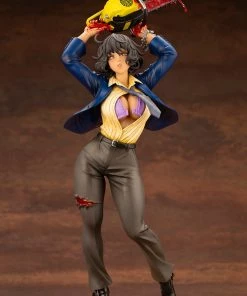 Leatherface Chainsaw Dance Statue By Kotobukiya Bishoujo Series - 1:7 Scale Texas Chainsaw Massacre